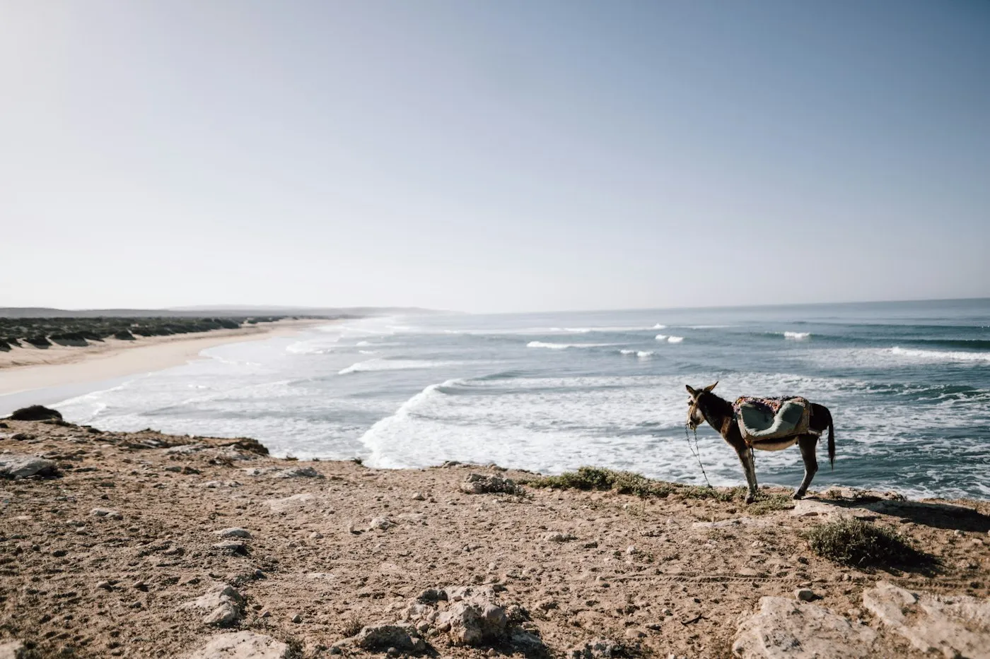 Plage de Sidi Kaouki, au sud d’Essaouira
